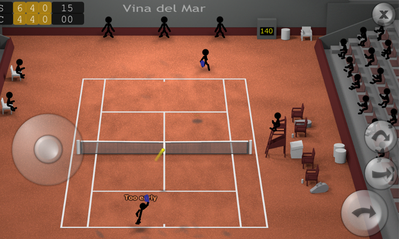   Stickman Tennis: captura de tela 