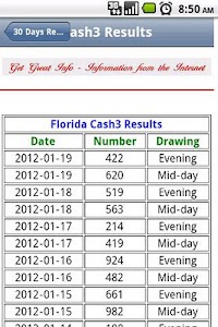Florida Lottery Results screenshot 3