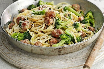 Sausage & broccoli carbonara