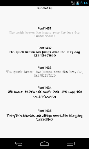 Fonts for FlipFont 143