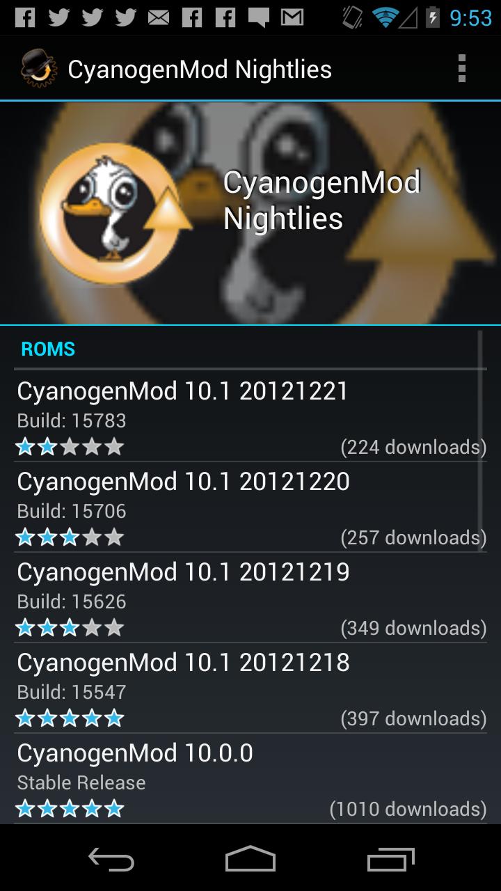 ROM Manager (Premium) Screen 3
