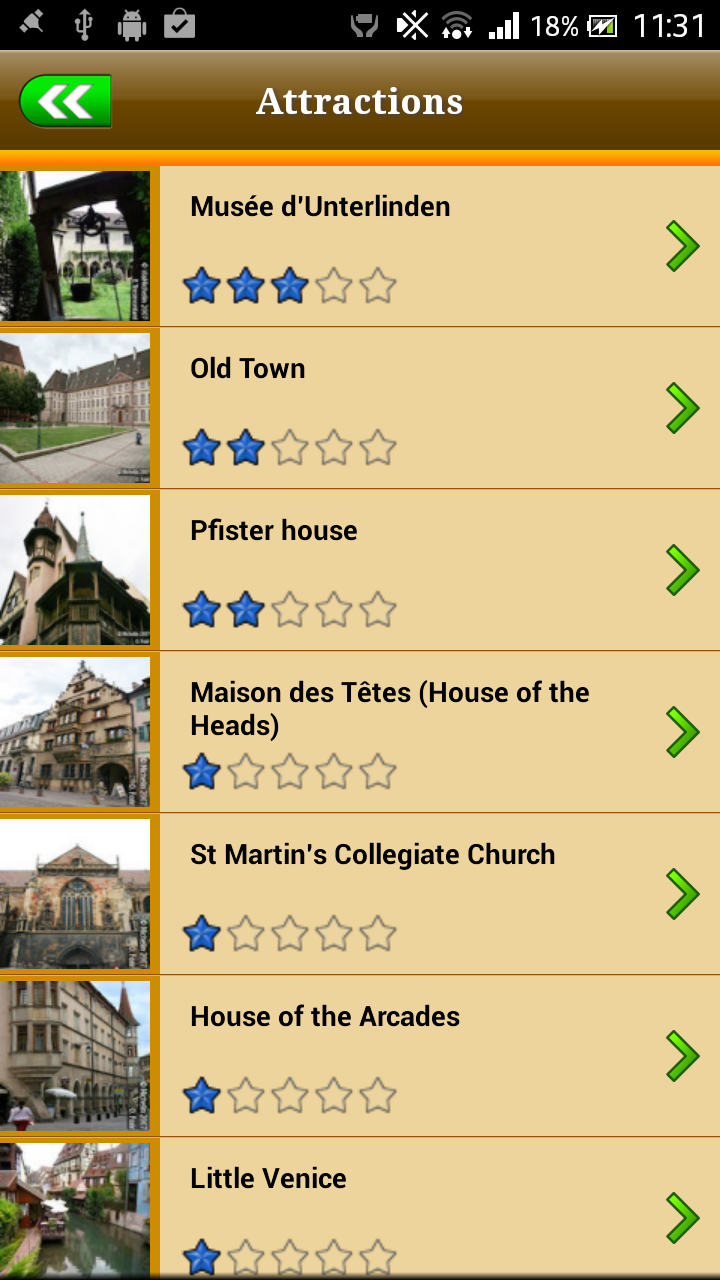 Colmar Offline Map Guide Screen 3