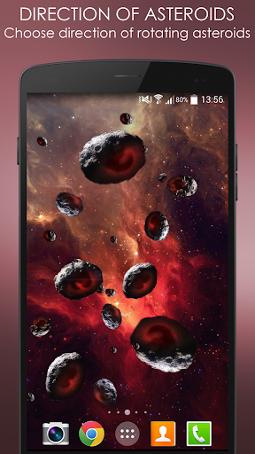 Space Asteroids Live Wallpaper