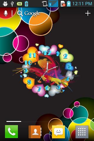 Heart Clock LiveWallpaper Free