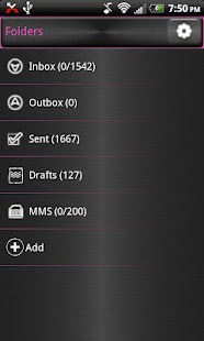 download GO SMS PRO Pink Theme free