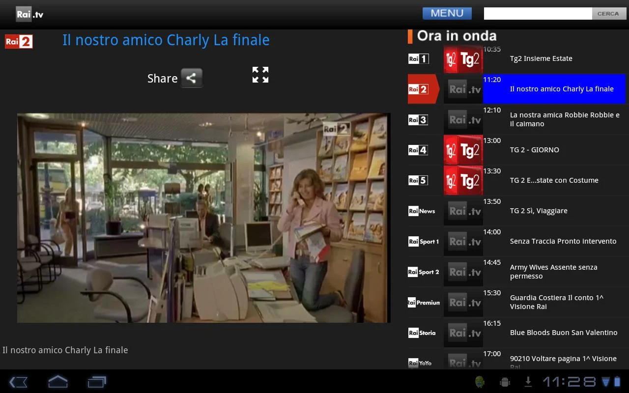 Rai TV - screenshot