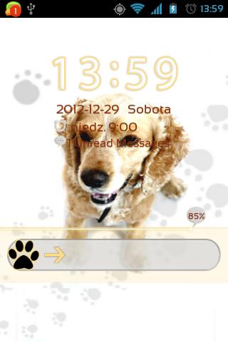 GO Locker Cute Dog Theme v2