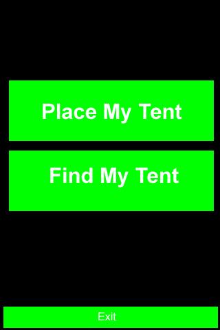 Android application Find My Tent screenshort
