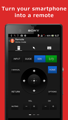 Quick remote:TV SideView Sony