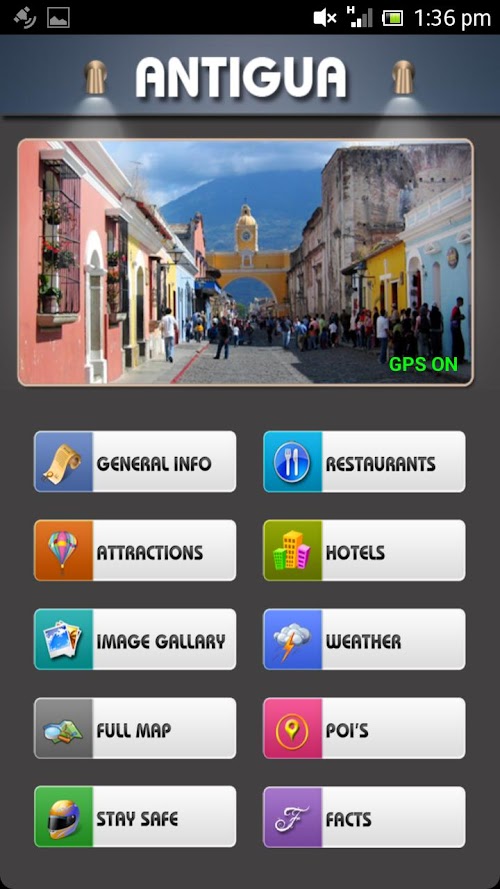 Android application Antigua Offline Travel Guide screenshort