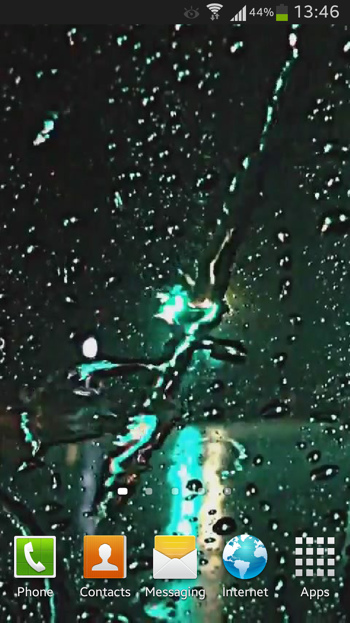Rain Drops Live Wallpaper HD Screen 1