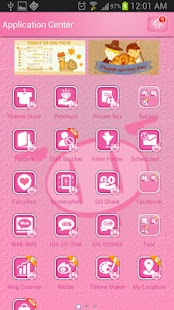 Pink Pig Go SMS Pro Theme - screenshot thumbnail