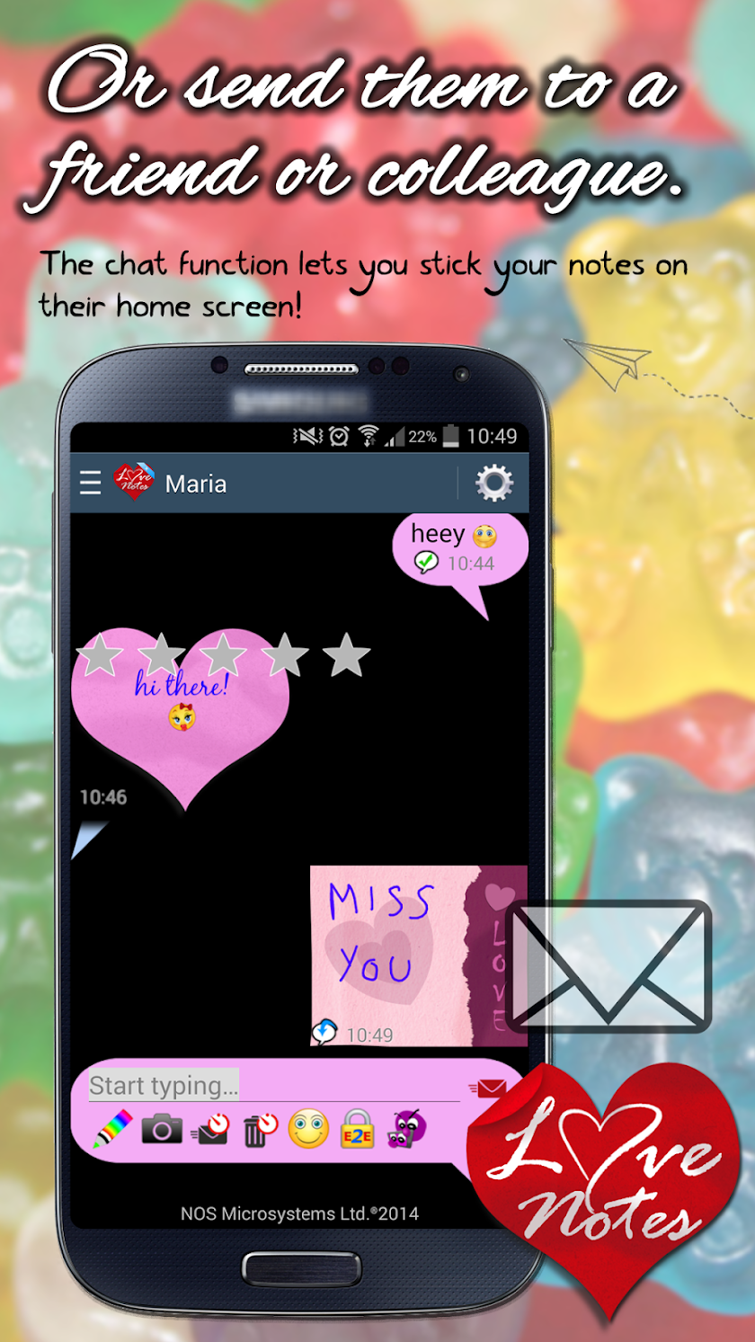 E-cards &amp; LoveNotes Messenger+ Screen 2