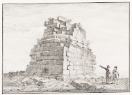 Ruïnes van gedenkteken gelegen op afstand van 6 mijlen van Syracuse