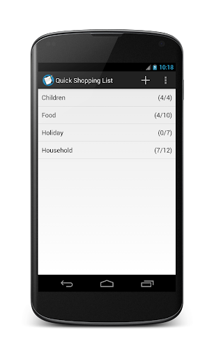 Shopping List - Quick Shopping