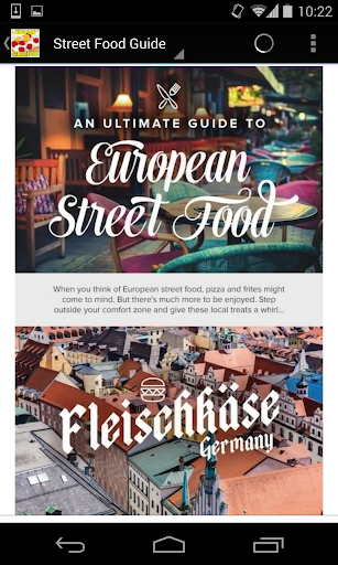 Street Food Guide in Europe