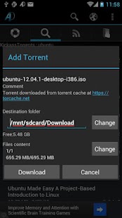 aDownloader - torrent download