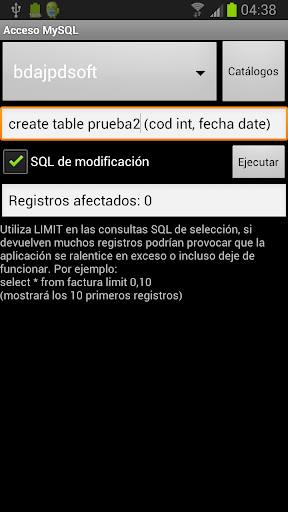 Acceso MySQL