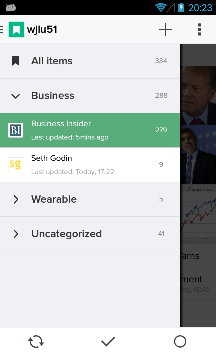 Informed Pro (Rss Reader) Screen 1