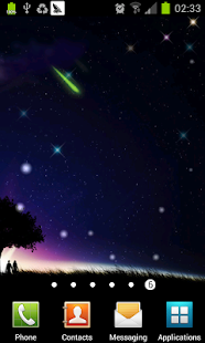 meteor and moon livewallpaper Screenshots 3