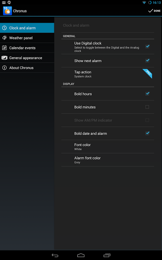 Chronus - Home and Lock widget - screenshot