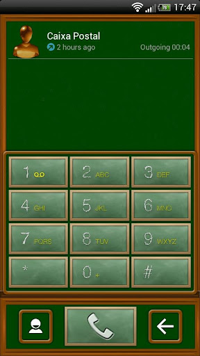 exDialer Chalkboard Theme