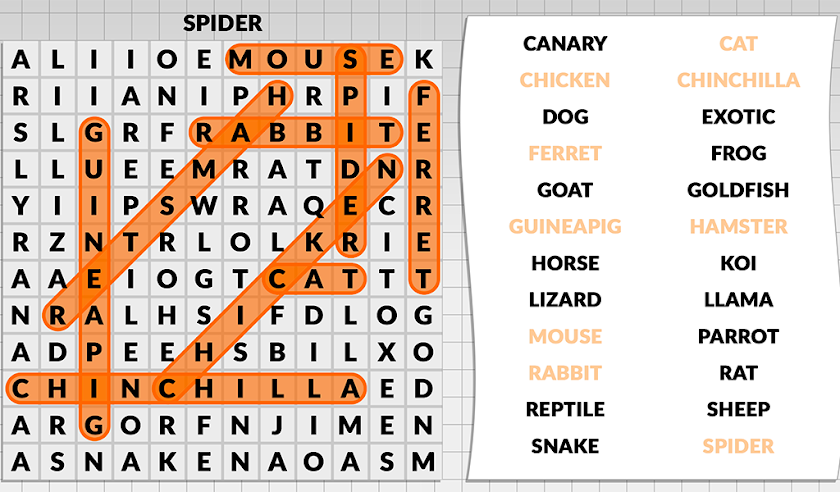 Word Search by POWGI Screen 3