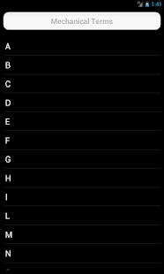 Mechanical Terms