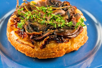 Mushroom &amp; Leek Tarte Tatin