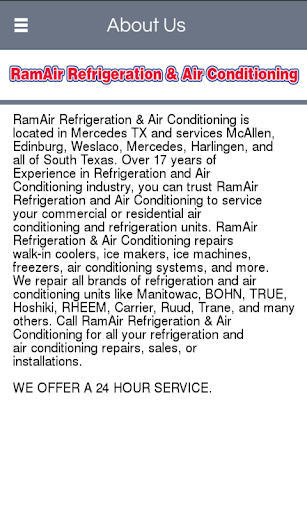 【免費商業App】RamAir Refrigeration & Air Con-APP點子