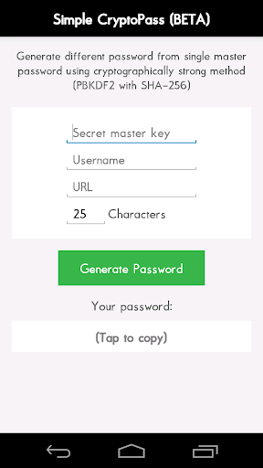 Simple CryptoPass BETA