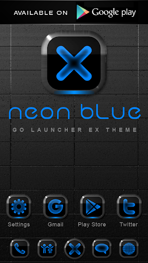 免費下載個人化APP|Poweramp skin Neon Blue app開箱文|APP開箱王