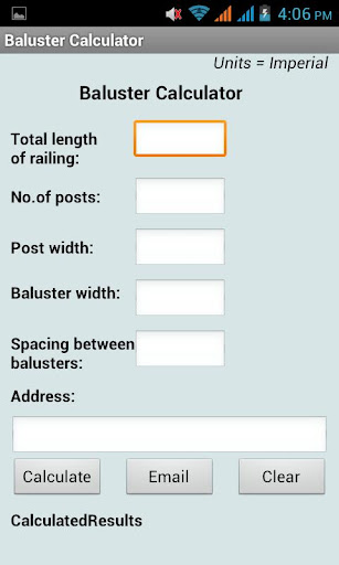 Baluster Calculator