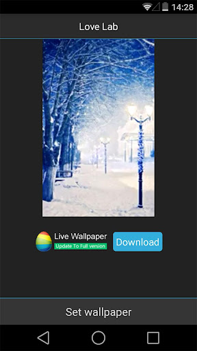 Snow Night Live Wallpaper