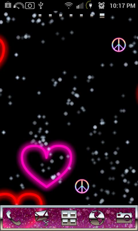Pink Love Live Wallpaper Screen 3