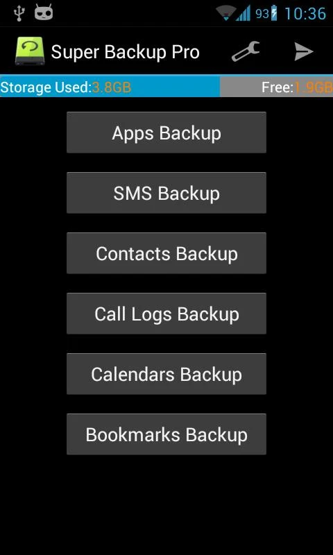 Super Backup Pro: SMS&Contacts - screenshot