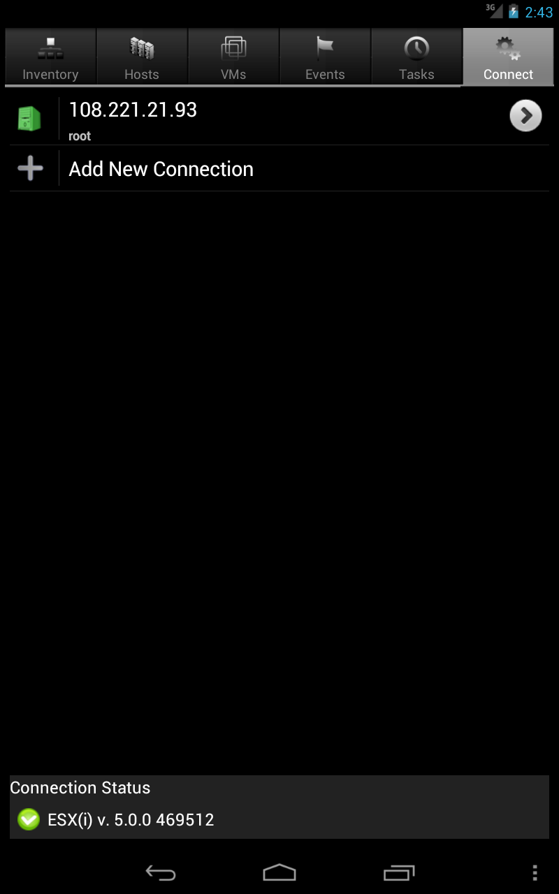 iVMControl Lite Screen 1