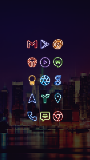 【免費個人化App】Neon (Go Apex Nova) Icon Theme-APP點子