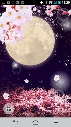夜桜と満月 ライブ壁紙 Androidアプリ Applion