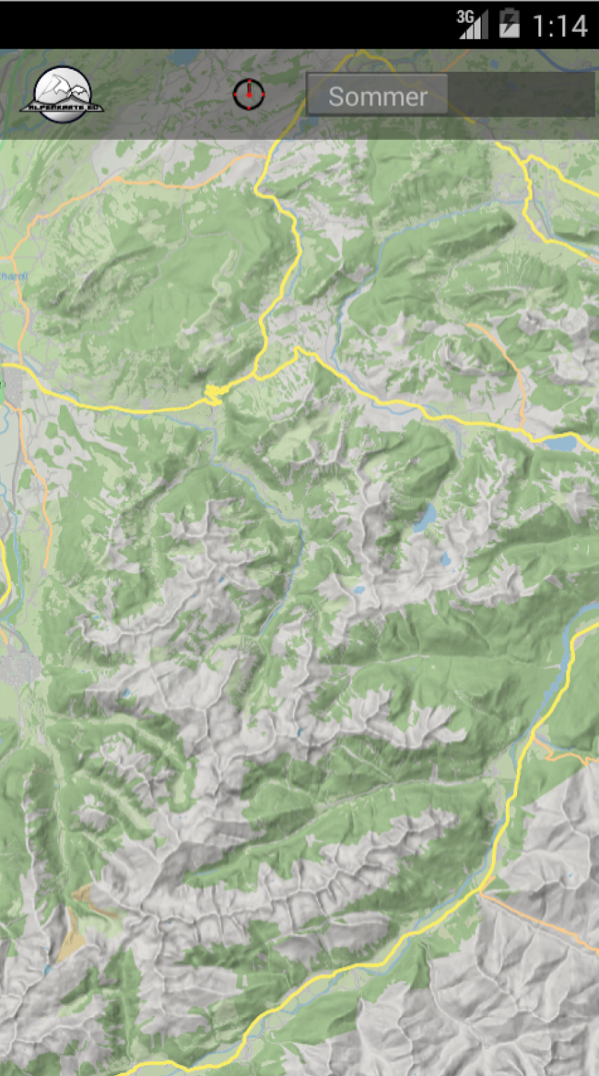 DOLOMITE mountain range map Screen 2