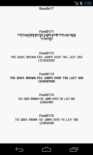 Fonts for FlipFont 17