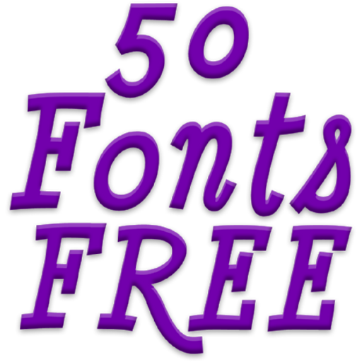 Fonts for FlipFont 50 #5 LOGO-APP點子