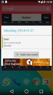 Free Download Monthly Calendar Widget APK for Android