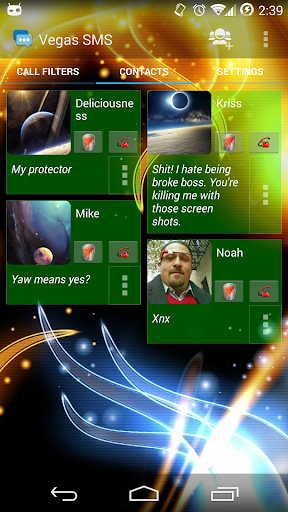 Vegas SMS Fire Theme