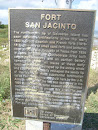 Fort San Jacinto Plaque 