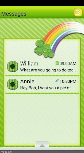 St.PattyDay2 GO SMS THEME