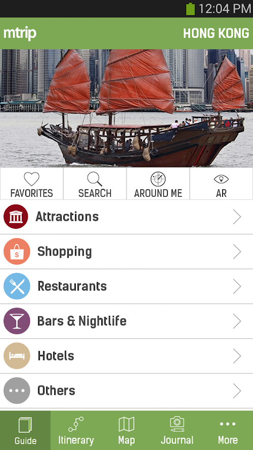 Android application Hong Kong Travel Guide – mTrip screenshort