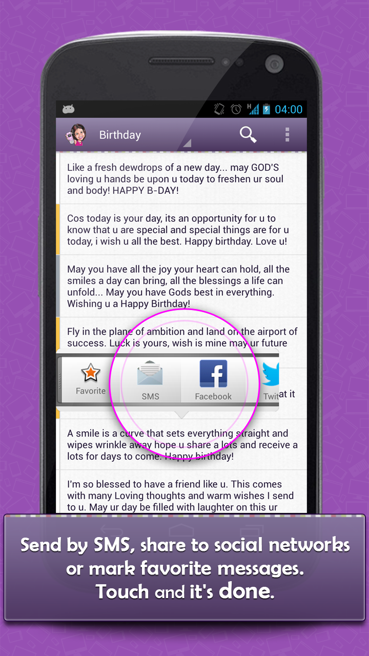 Messages for Mobile Screen 3