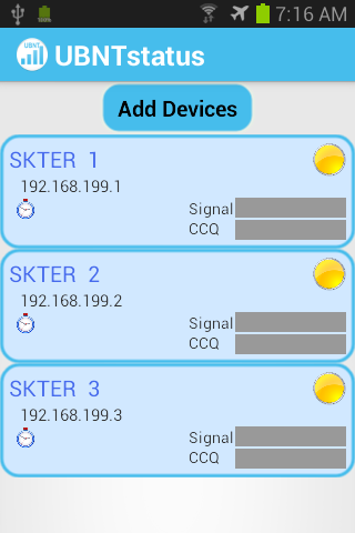 UBNT status