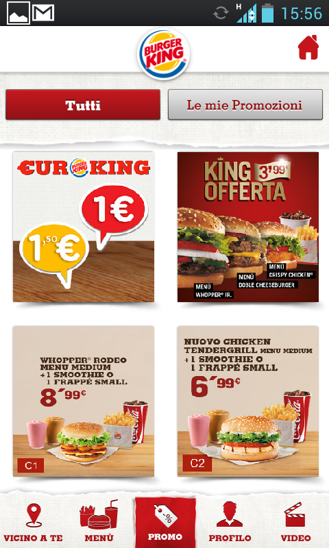 Burger King Italy- screenshot